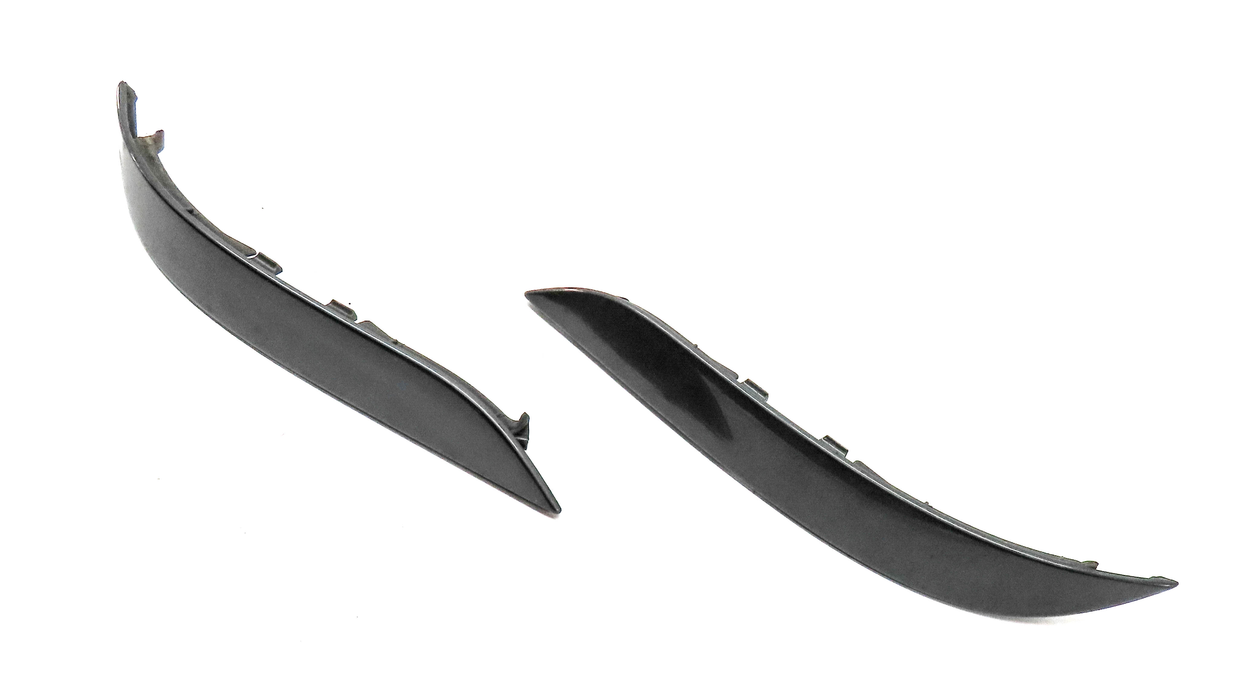 07 BMW 550I SEDAN (E60) REAR LEFT & RIGHT LOWER BUMPER MOULDING SET/2 (Gray) — exact item pictured